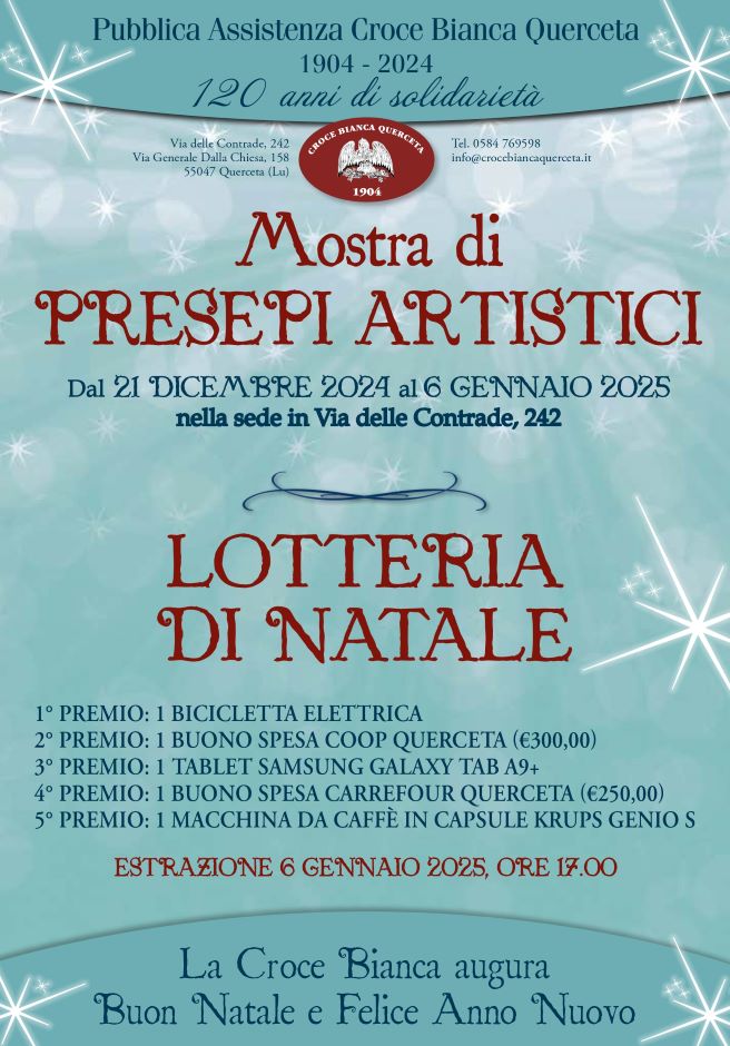 Lotteria di Natale e Mostra di Presepi Artistici